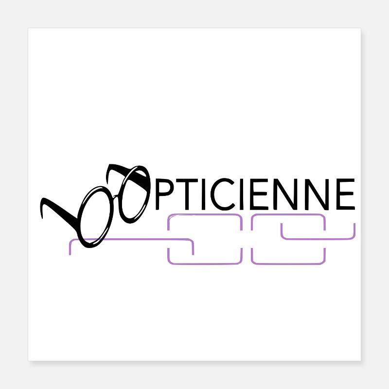 Optiker Poster 40x40 cm