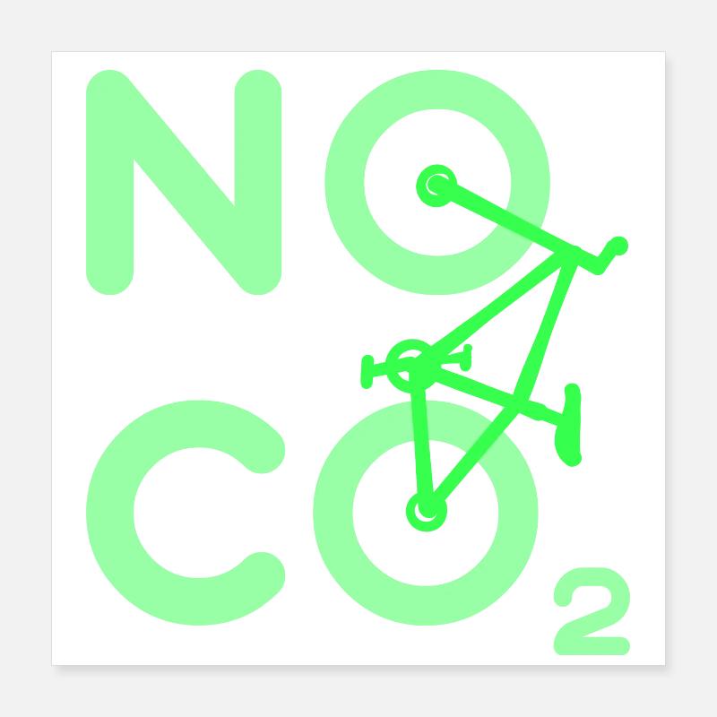 Environmentalist Co2 Environmental Statement Earth Nature Poster 16" x 16" (40x40 cm)