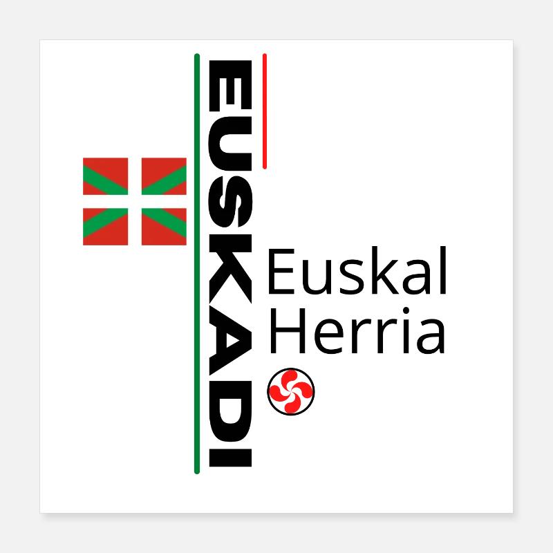 Design Basque-Luxe Inspiration Ethnique Poster 40 x 40 cm