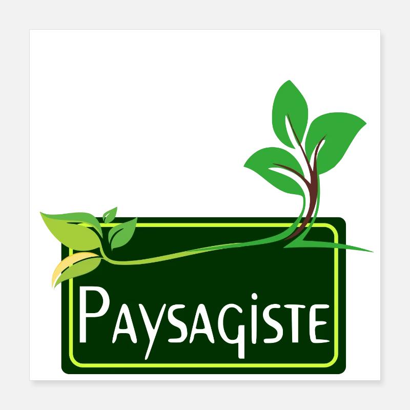 Paysagiste Poster 40 x 40 cm