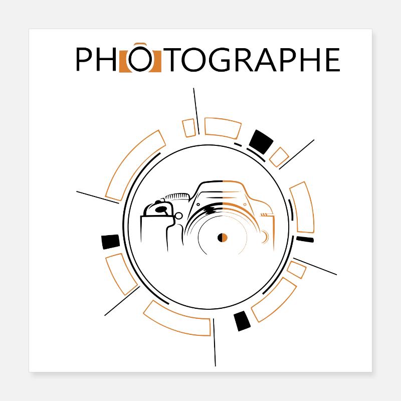 Photographe Poster 40 x 40 cm