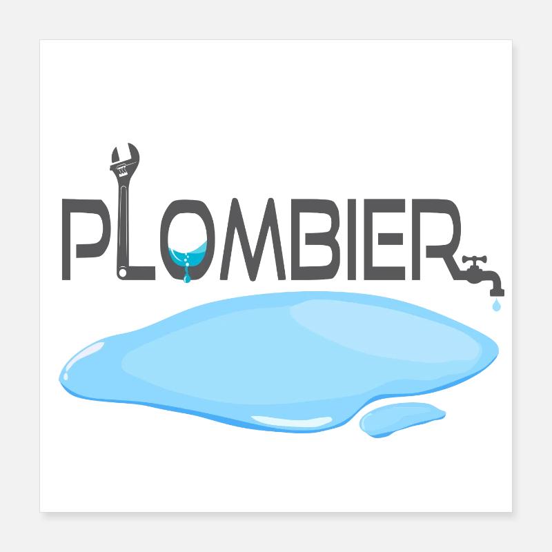 Klempner Poster 40x40 cm