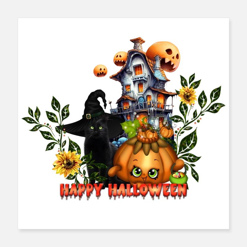 Joyeux halloween Poster 40 x 40 cm