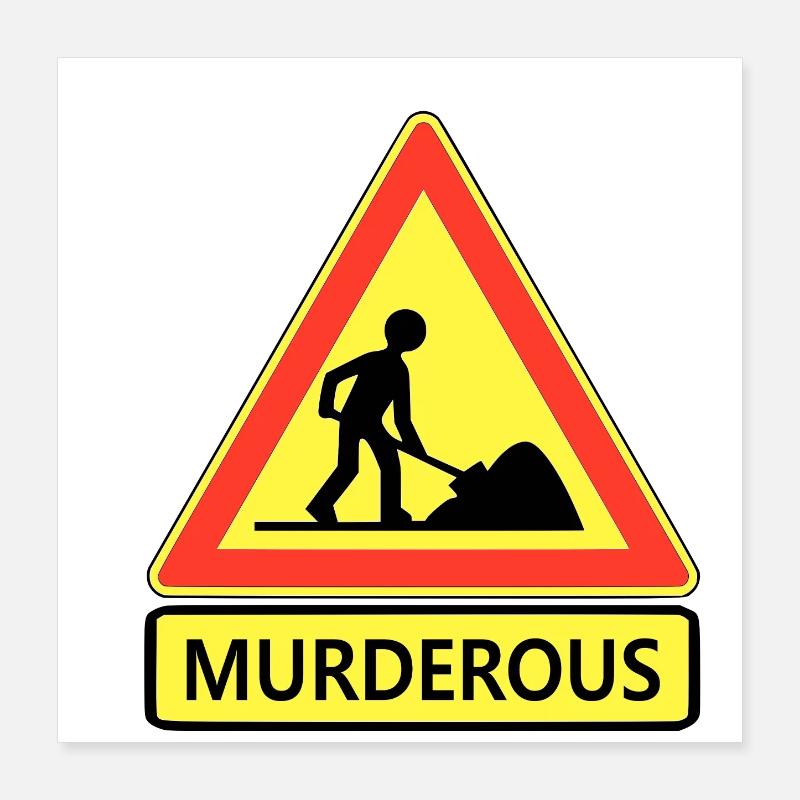 Murderer Poster 16" x 16" (40x40 cm)