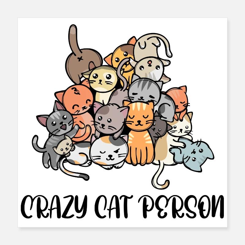 Pets Cat Statement Cuddly Toy Pet Poster 16" x 16" (40x40 cm)