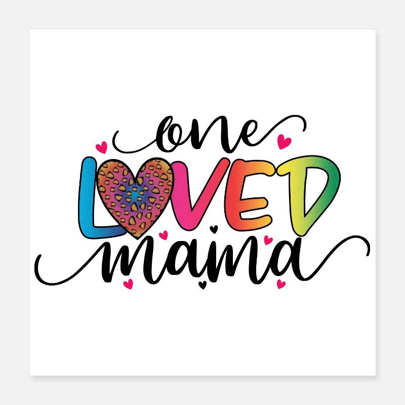 On aimait Maman Poster 40 x 40 cm