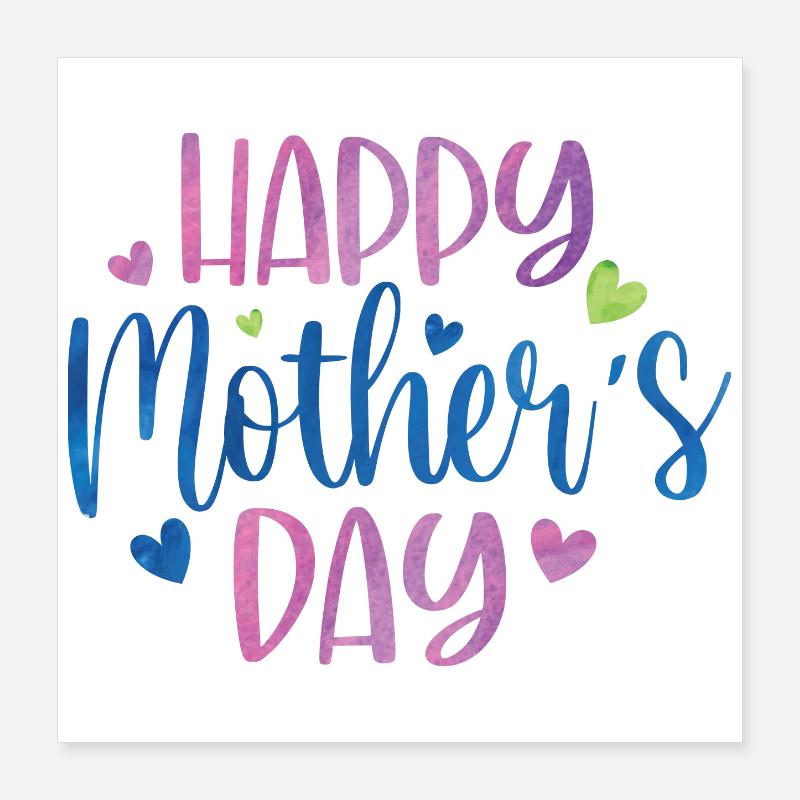 Schönen Muttertag Poster 40x40 cm
