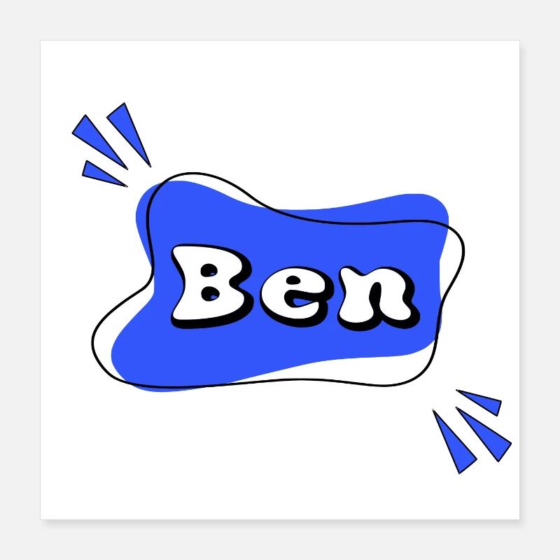 Ben Poster 40x40 cm