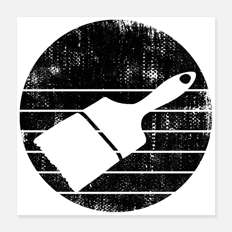 Painter Brushes Poster 16" x 16" (40x40 cm)