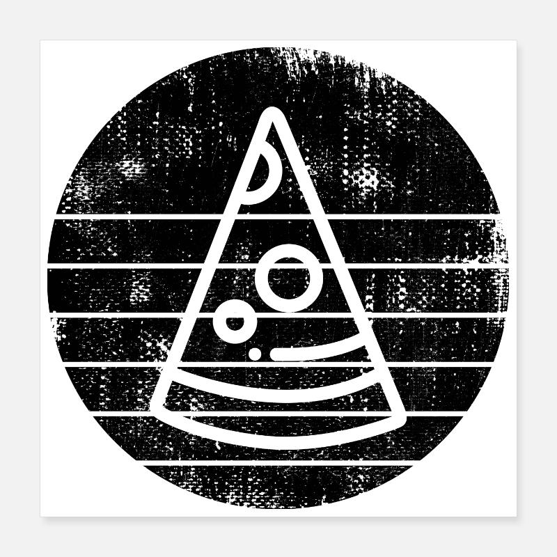 Pizza Sketch Poster 16" x 16" (40x40 cm)