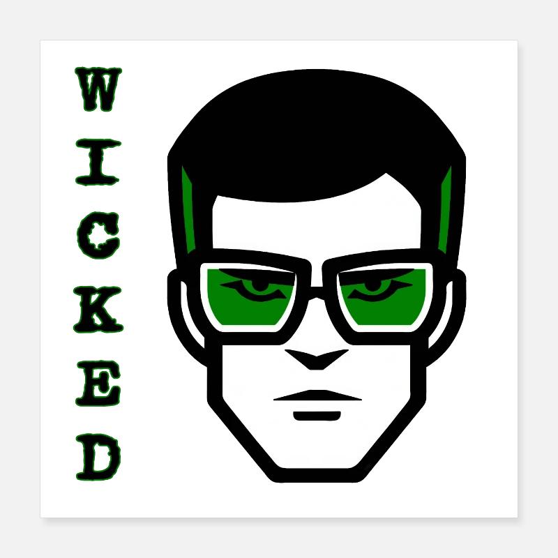 Roger Wicked Poster 40x40 cm