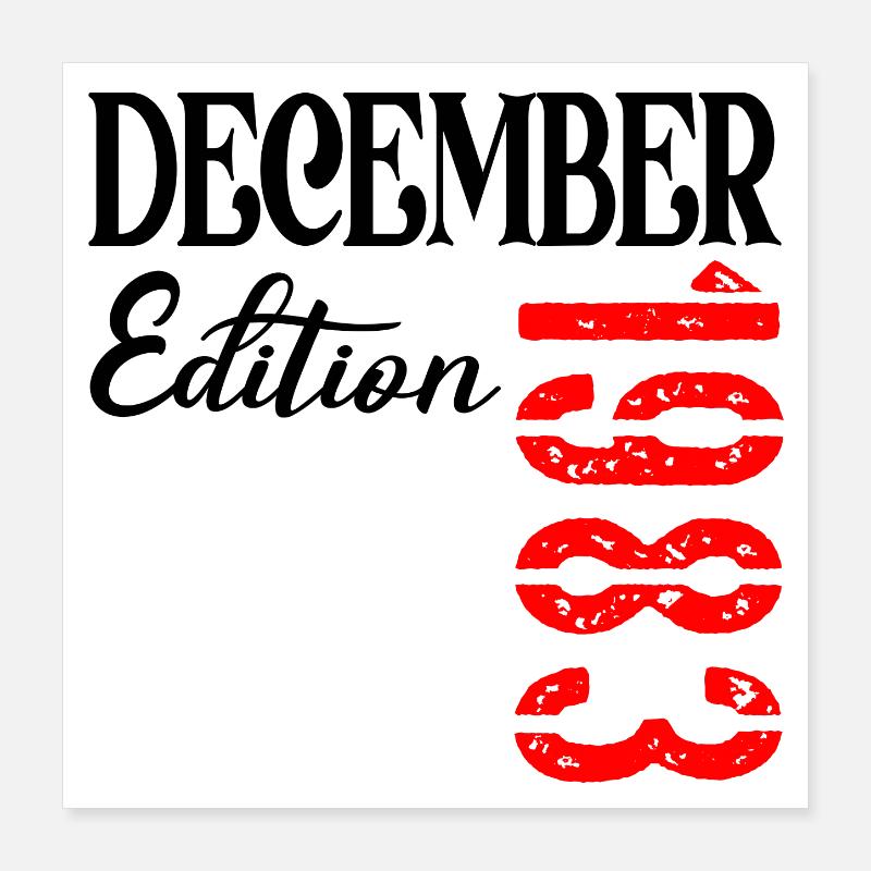 43. GEBURTSTAG – Dezember 1983 Poster 40x40 cm