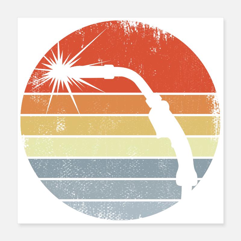 Vintage Welding Machine Poster 16" x 16" (40x40 cm)