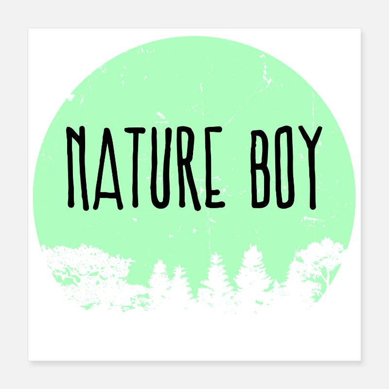 Camping Nature Déclaration Randonneurs Camping Poster 40 x 40 cm