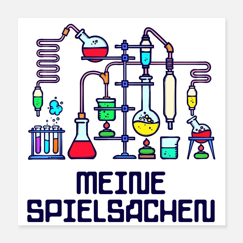 Beruf Wissenschafter Statement Workaholic Karriere Poster 40x40 cm