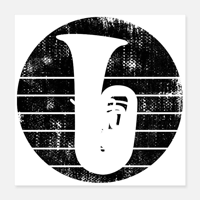 Tuba Poster 40 x 40 cm