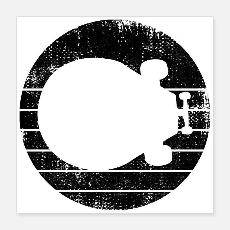 Skateboard Poster 40x40 cm