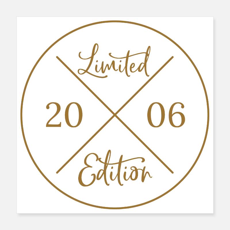 Édition limitée 2006 - 20e anniversaire Poster 40 x 40 cm