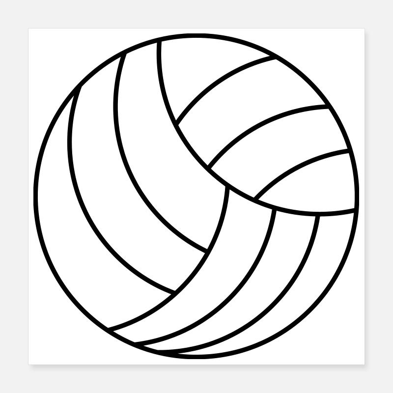 Volley-ball Poster 40 x 40 cm