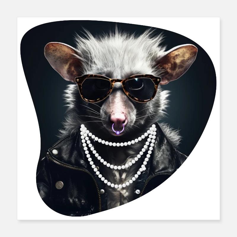 Hard Rock Possum Poster 16" x 16" (40x40 cm)