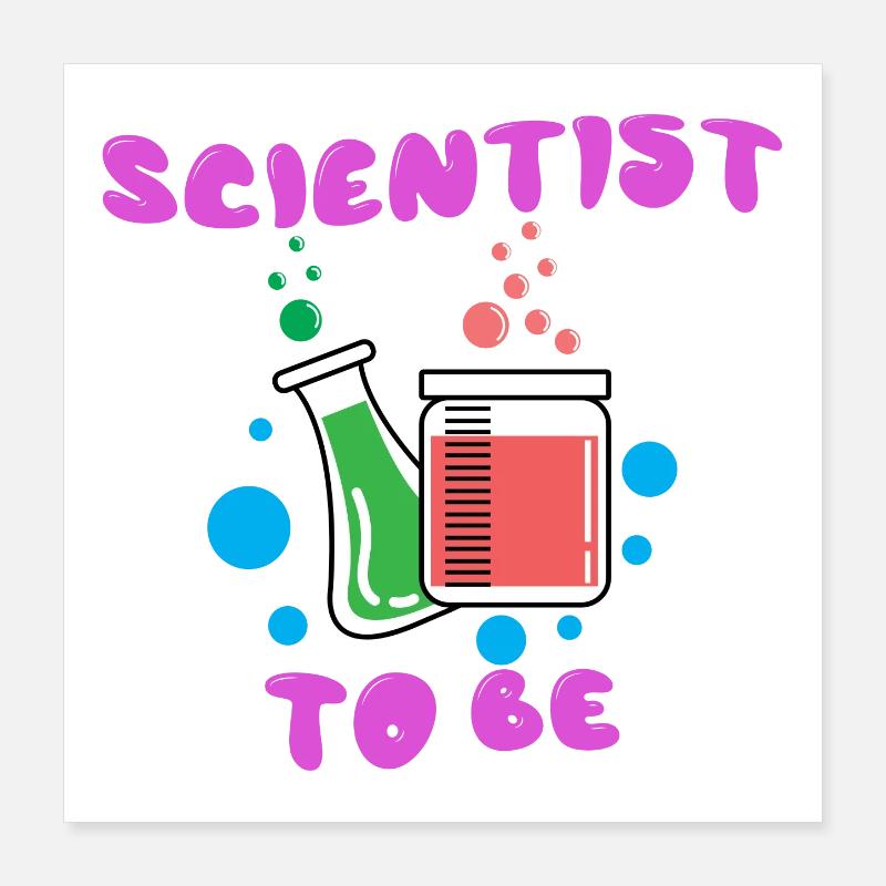 Profession Scientifique Superviseur de déclaration Poster 40 x 40 cm