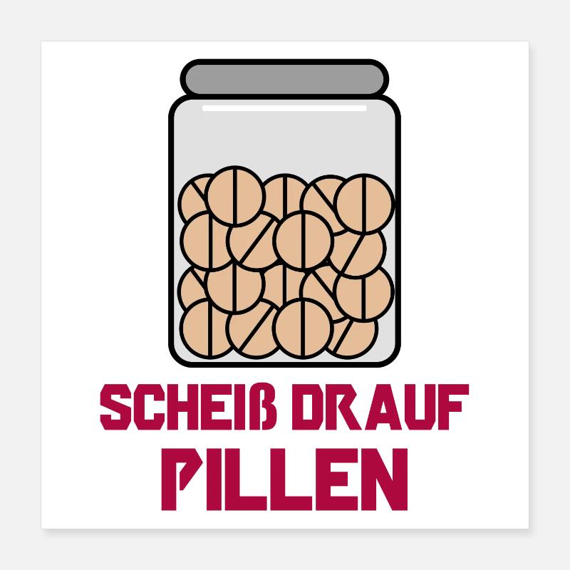 Je m’en fiche, déclaration, indifférent, drôle Poster 40 x 40 cm