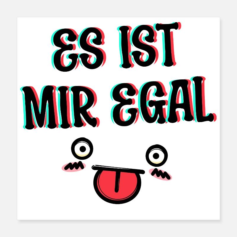 I don't care about chill statement attitude indifferent Poster 16" x 16" (40x40 cm)
