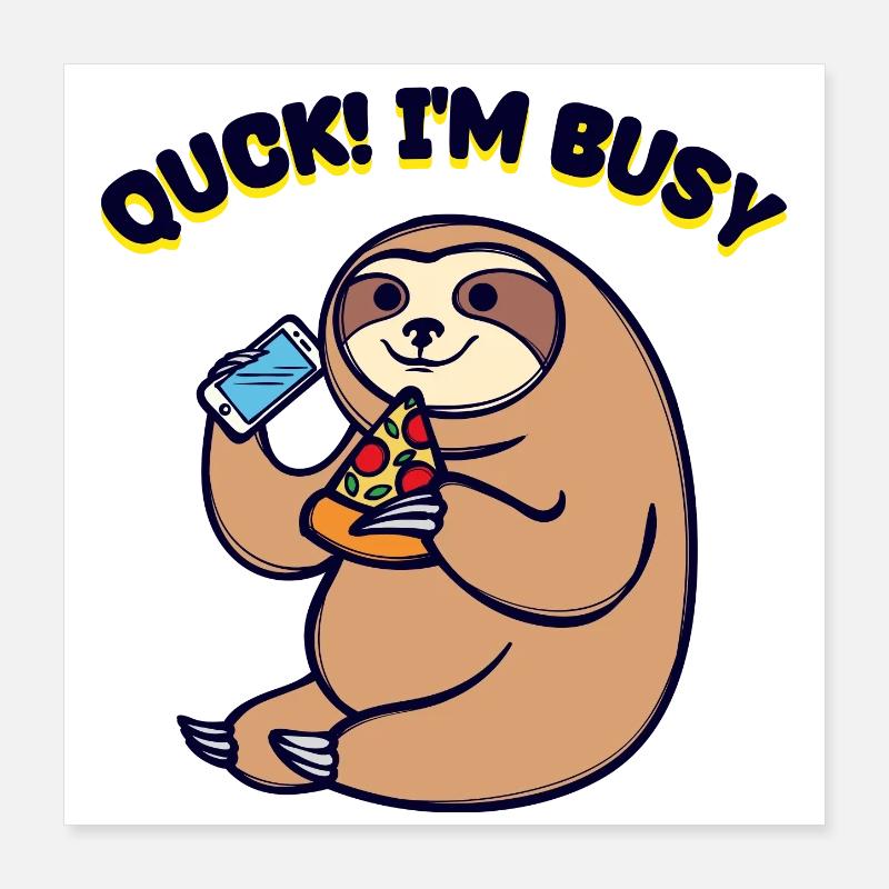 Drôle, ça n’a pas d’importance, l’attitude de déclaration n’a pas d’importance pour moi Poster 40 x 40 cm