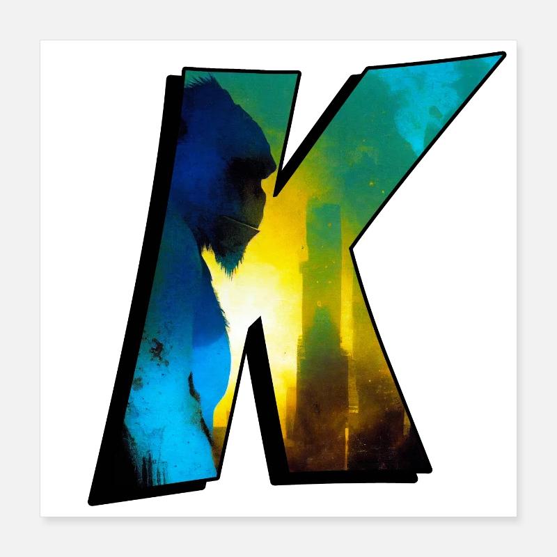 Gorilla 01 - K2 Poster 40x40 cm