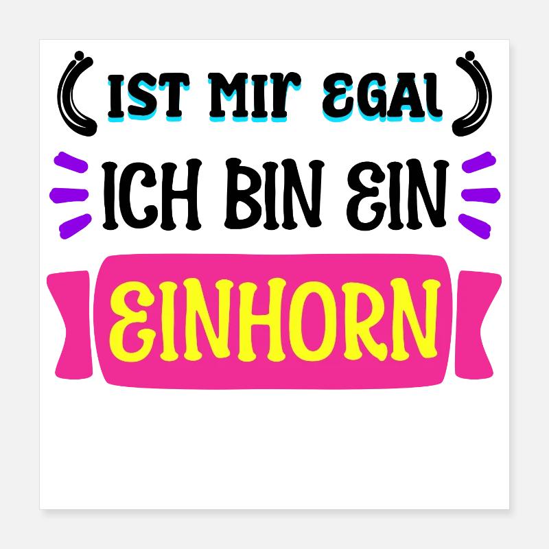 Je ne me soucie pas de la déclaration indifférente Poster 40 x 40 cm