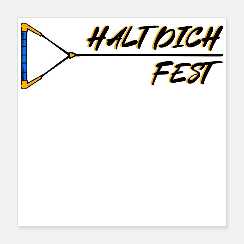 Surf, Wakeboard, Sport acquatici, Statement Poster 40x40 cm