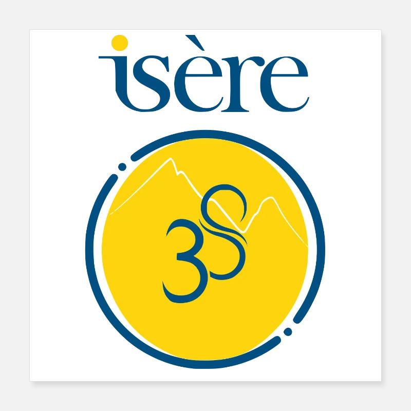 Isère Poster 40 x 40 cm