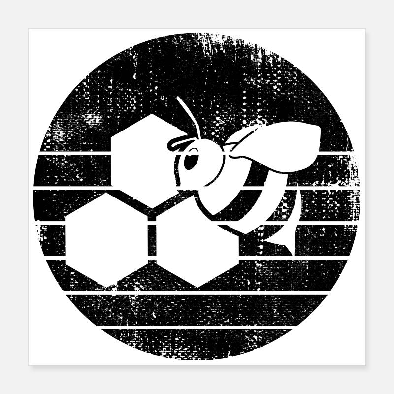 Abeille Poster 40 x 40 cm