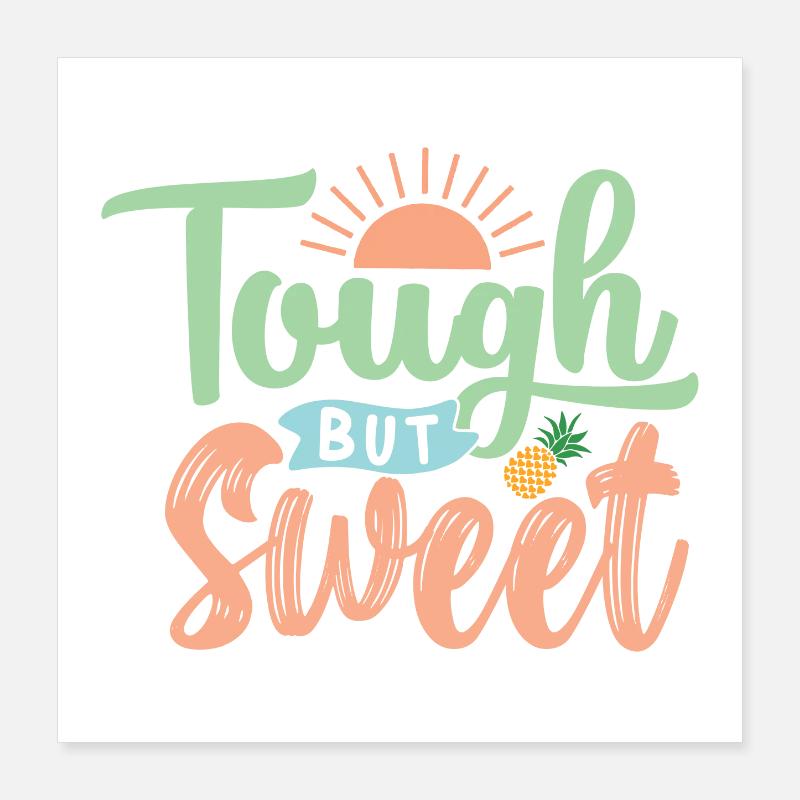 Dur et doux Poster 40 x 40 cm