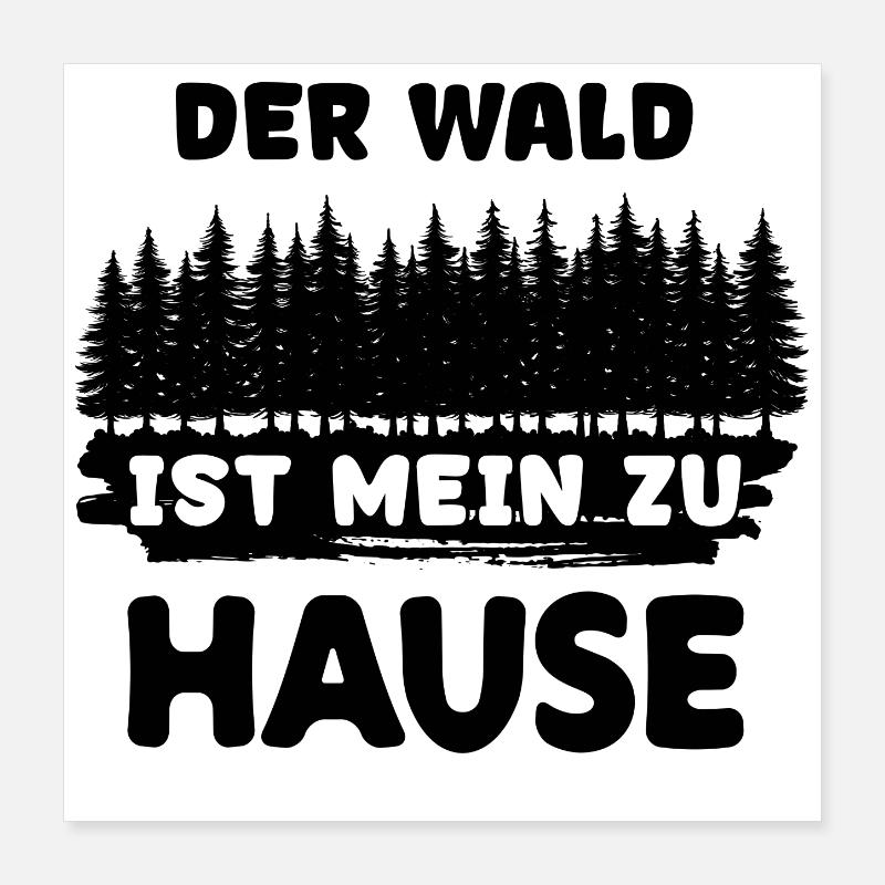 Foresterie, Foresterie, Déclaration, Bûcheron, Arbre, Bois Poster 40 x 40 cm