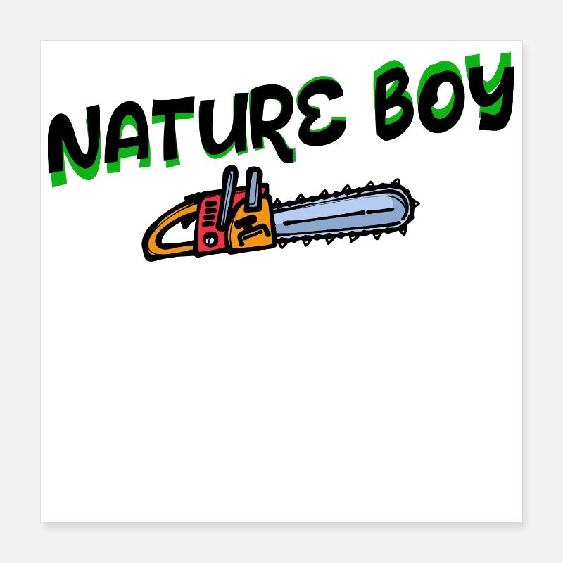 Saw Statement Lumberjack Woodwork Forester Poster 16" x 16" (40x40 cm)