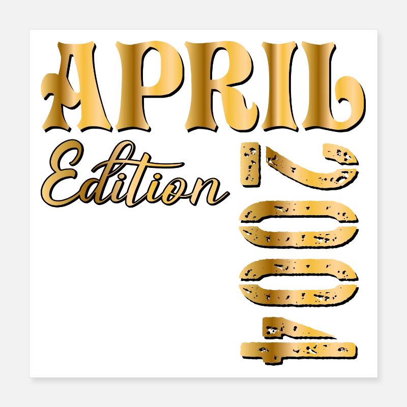 22e anniversaire avril 2004 Poster 40 x 40 cm