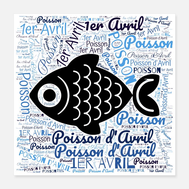 APRIL FOOL Poster 16" x 16" (40x40 cm)