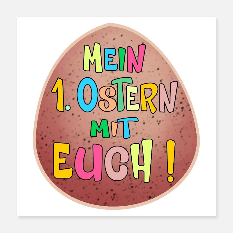 1. Ostern Poster 40x40 cm