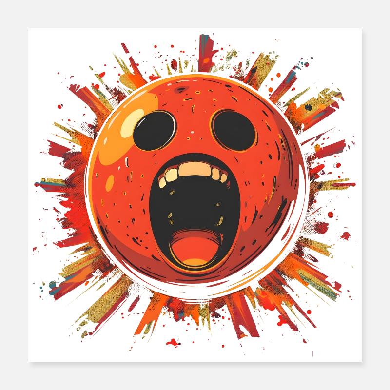 Spooky Bowling Ball Poster 16" x 16" (40x40 cm)