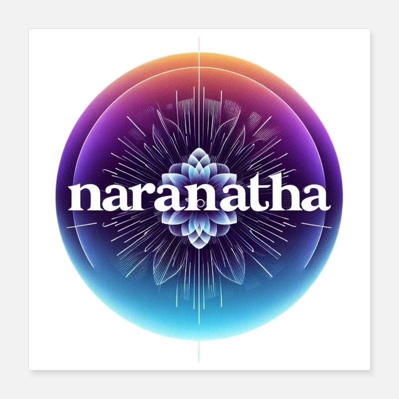 Le Christ revient bientôt Poster 40 x 40 cm