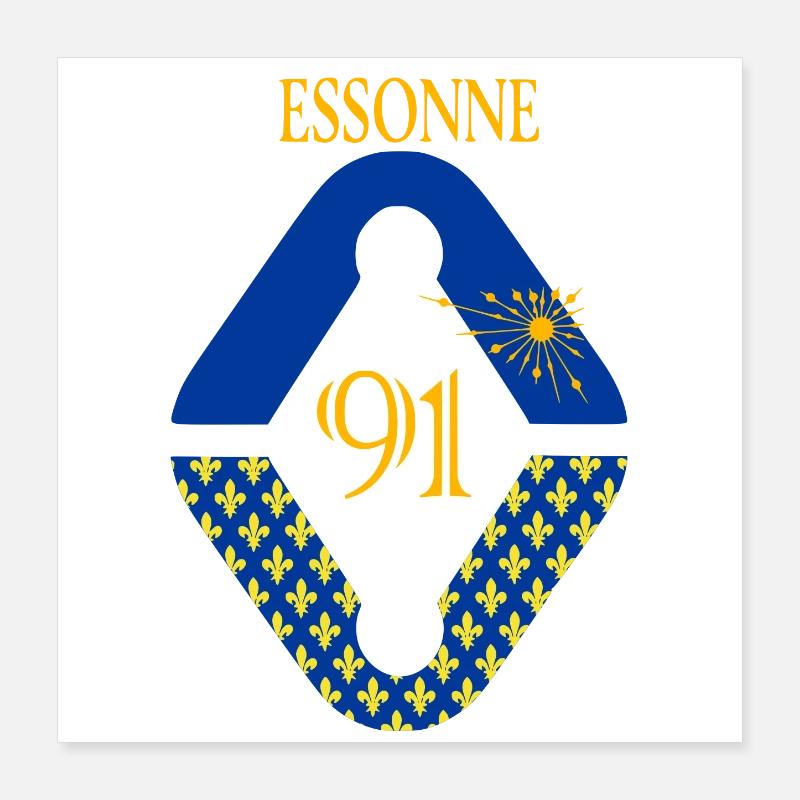 Essonne Poster 40 x 40 cm