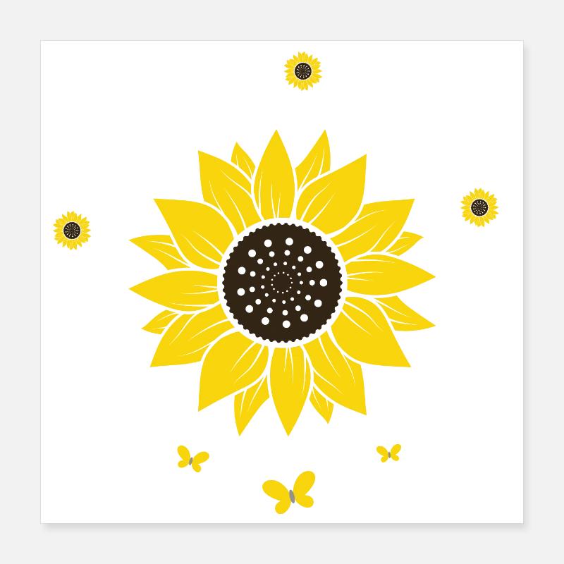 Sois stupide Sois honnête Sois gentil Sois courageux Poster 40 x 40 cm