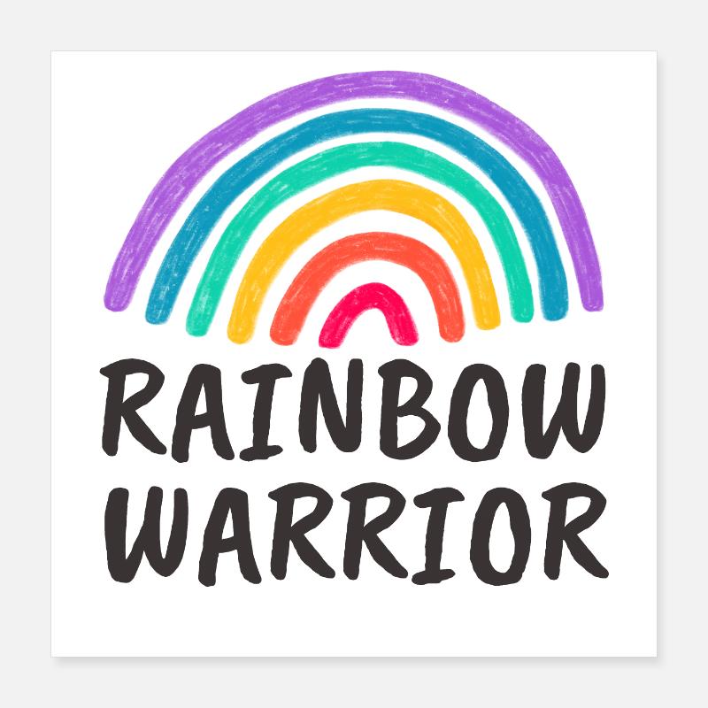Rainbow Warrior Poster 40x40 cm