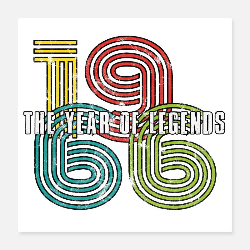 Vintage 1966 Poster 40x40 cm