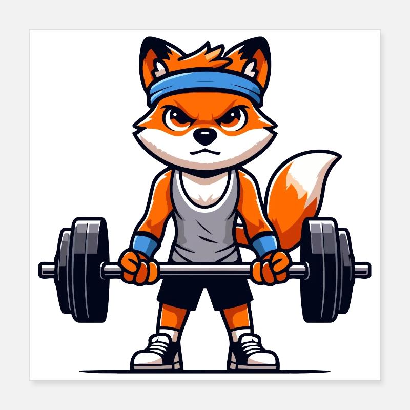 Fit Fox : un fer à repasser à pomper avec une intensité sur mesure Poster 40 x 40 cm