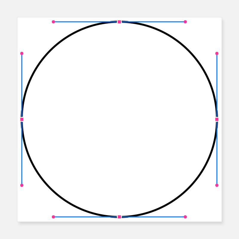 Circle vector Poster 16" x 16" (40x40 cm)