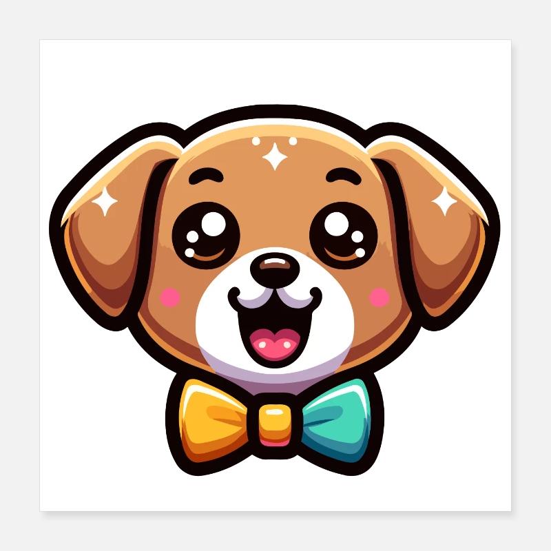 Beau Bowwow : Le chiot pimpant Poster 40 x 40 cm