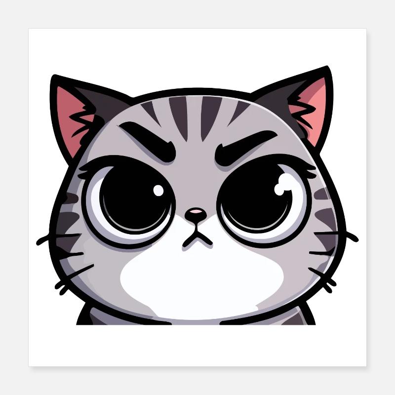 Tabby Traits: The Expressive Cat Poster 16" x 16" (40x40 cm)
