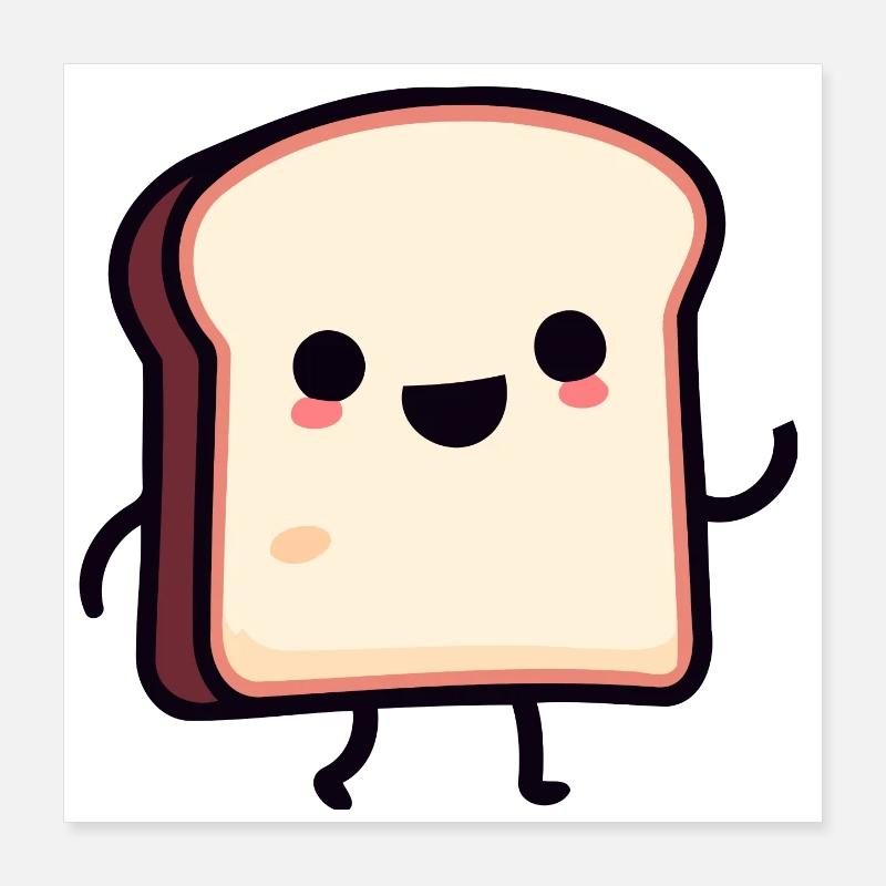 Toasty Buddy: Die lächelnde Scheibe Poster 40x40 cm